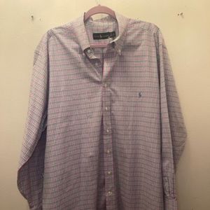 Ralph Lauren Men's Button Down Shirt - size 18 34/35 Vibrant colors
